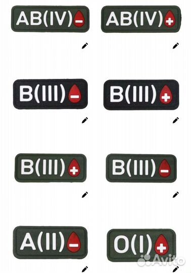 Патч Группа крови на Velcro