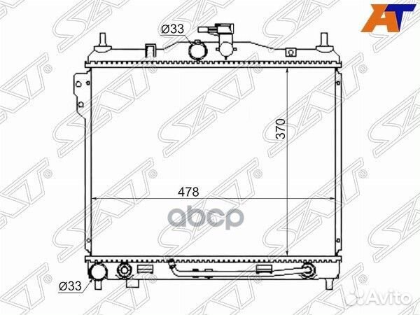 Радиатор Hyundai Getz 02-11 SG-HY0008 Sat