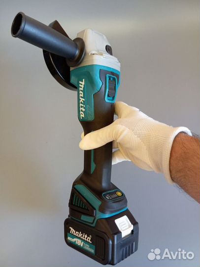 Аккумуляторная болгарка makita 18v, 125 mm