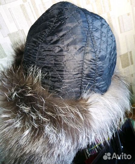 Шапка-ушанка чернобурка