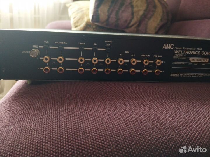 Предусилитель AMC 1100 USA и усилитель AMC 3025а