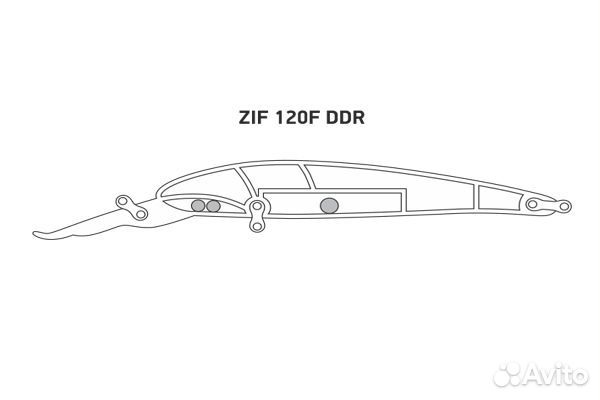 Воблер LureMax ZIF 120F DDR-062 19 г