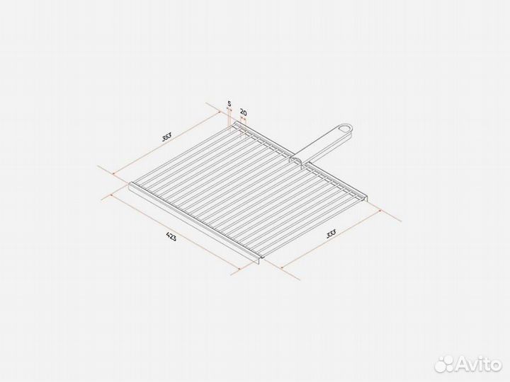 Решётка барбекю (42 см)