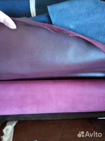 Натуральная кожа разного размера и цвета