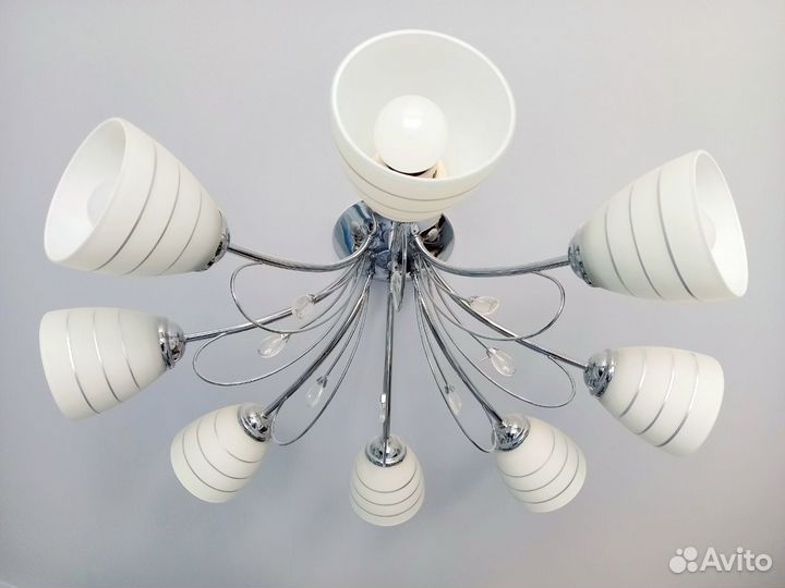 Люстра потолочная 8 ламп