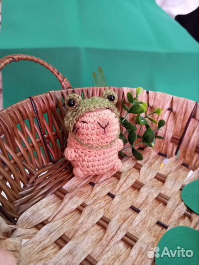 Вязаные капибары, игрушка, брелок