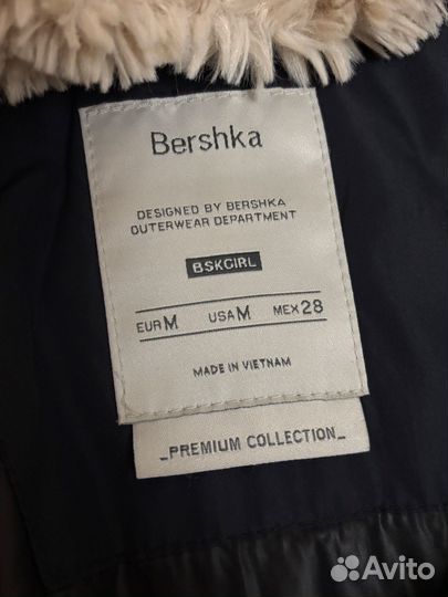 Пуховик женский bershka черный