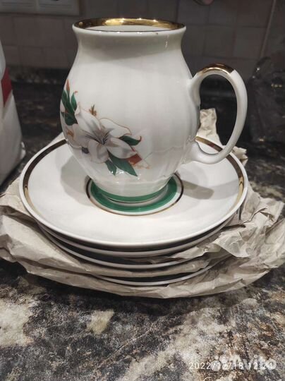 Сервиз чайный, хрусталь