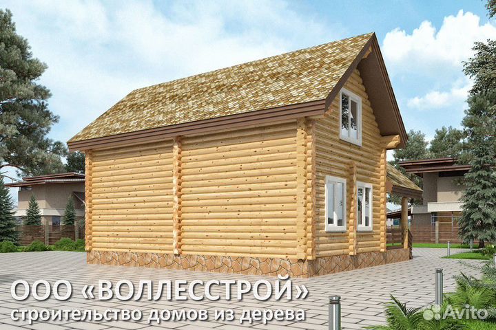 Сруб дома / Профилированный брус / Домокомплект