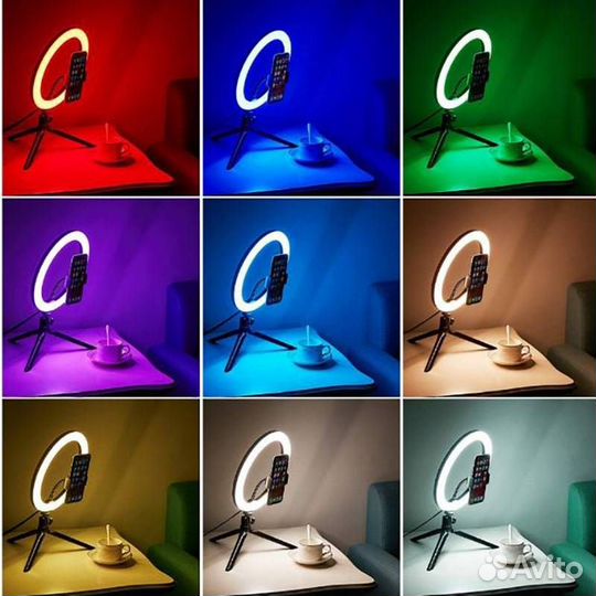 Кольцевая лампа RGB LED Soft Ring Light MJ18 45см