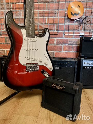 Электрогитара + портативный комбик