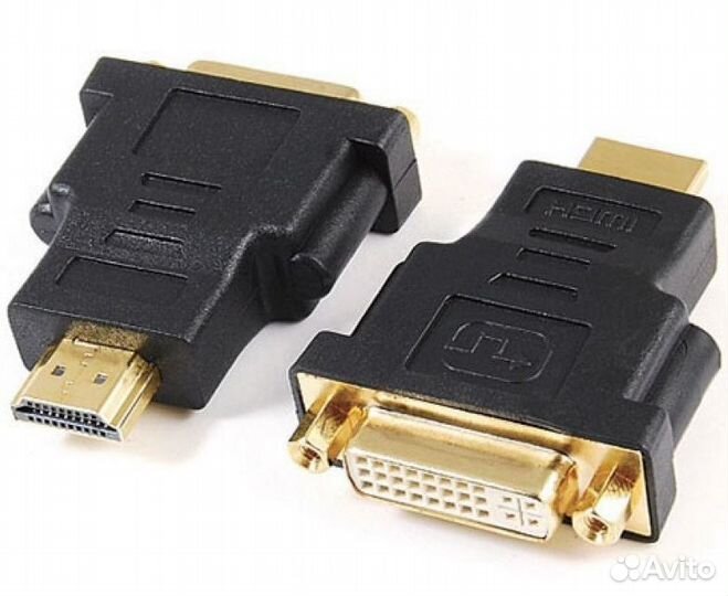 Переходник hdmi (M штекер) - DVI-I (F гнездо) 24+5