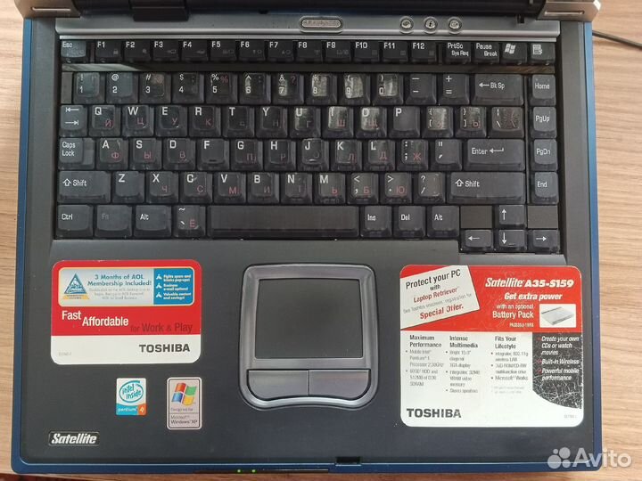 Ноутбук toshiba satellit а35-s159