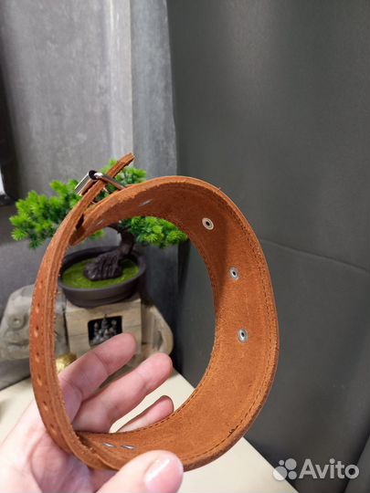 Ошейник для собак кожаный новый