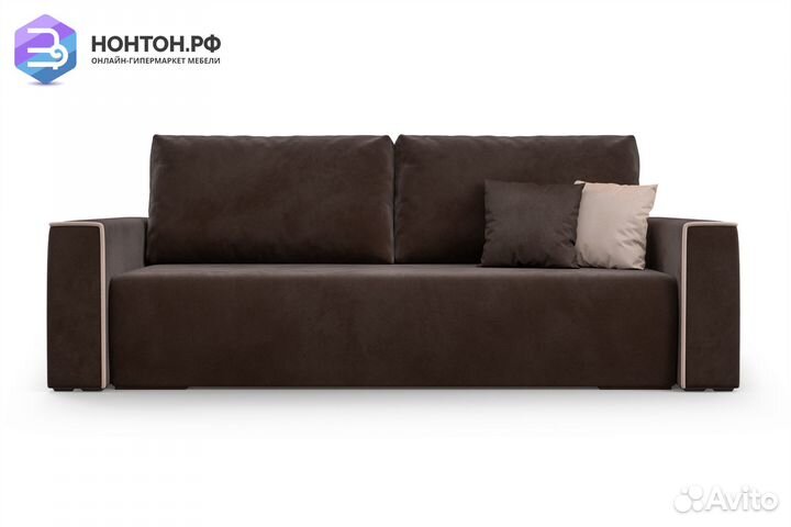 Диван еврокнижка Манхэттен коричневый