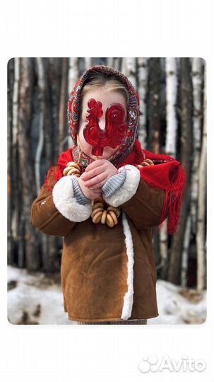 Дубленка для девочки