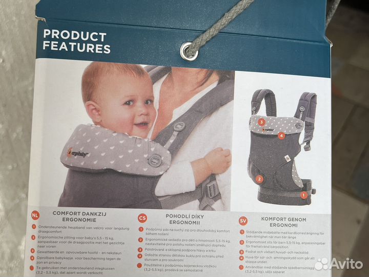 Эргорюкзак ergobaby 360