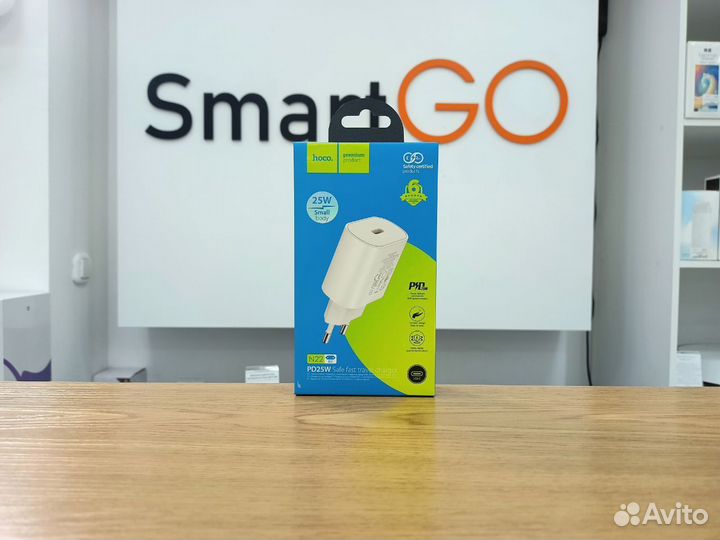 Сетевая зарядка Type-C Hoco N22 Jetta (QC3.0/PD 25