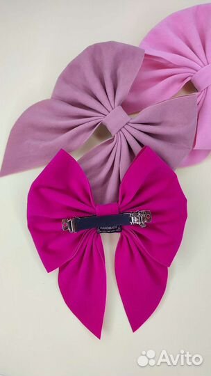 Бант заколка большой