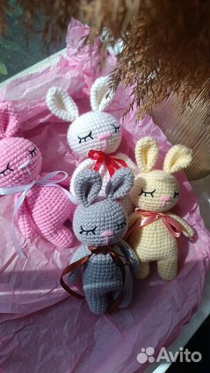 Мягкая игрушка заяц ручной работы
