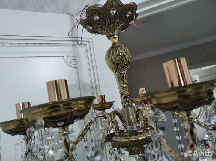 Люстра бронзовая