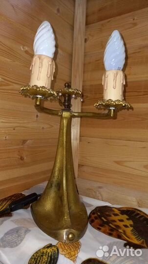 Антикварная настольная лампа