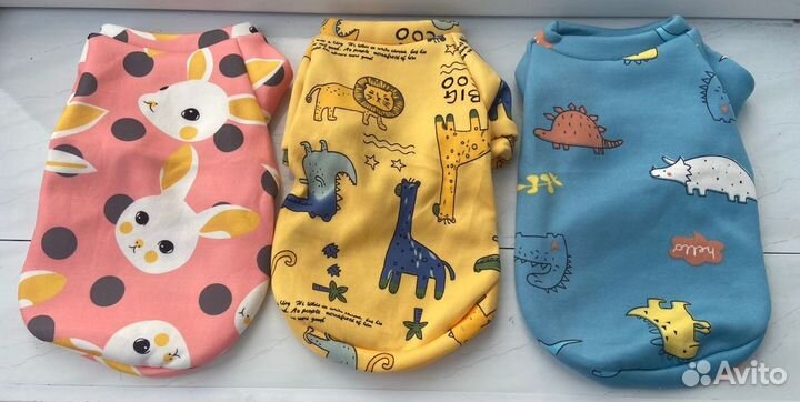 Толстовки для собак и кошек в ассортименте