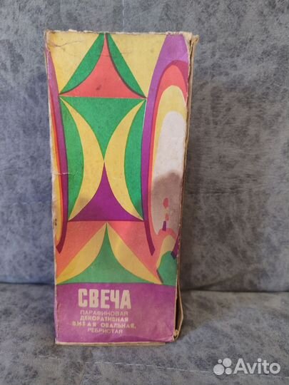 Свеча СССР парафиновая декоративная