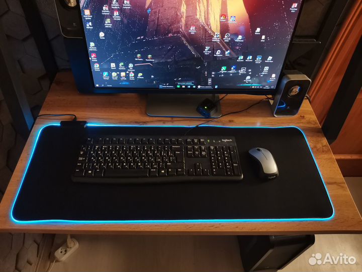 Игровой коврик для мыши с подсветкой