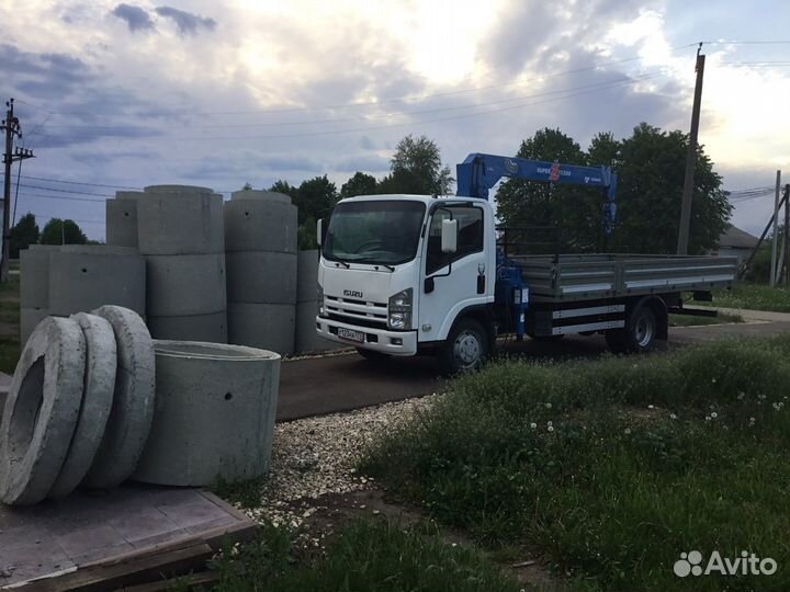 Услуги манипулятора. Доставка грузов. Кольца жби