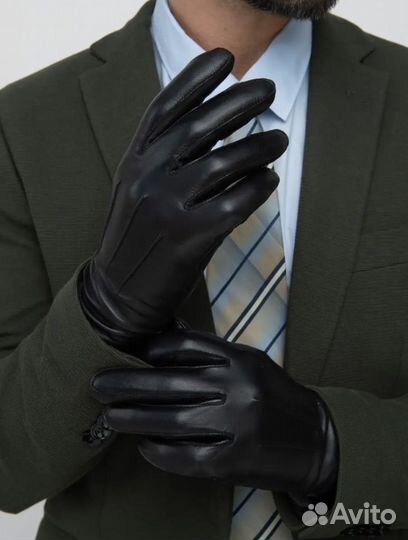 Мужские кожаные перчатки «Kasablanka»