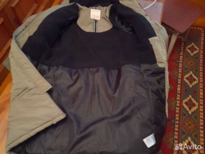 Пальто зимнее детское цве хаки