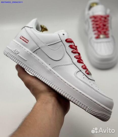 Кроссовки Nike Air Force 1 Low & Supreme (Арт.49902)