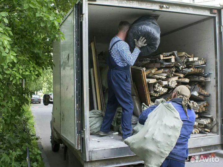 Вывоз мусора газель, контейнер