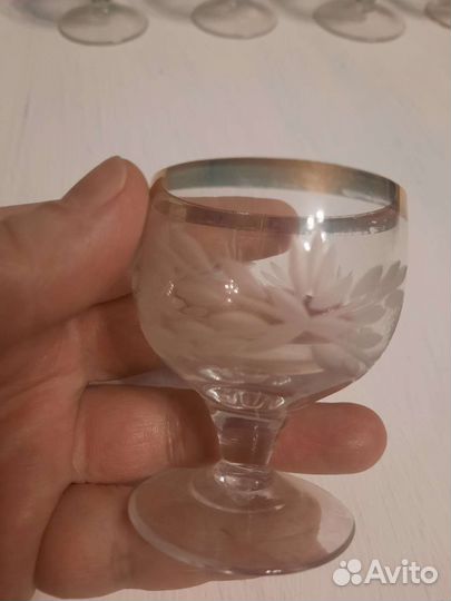 Набор фужеров и рюмок ссср, лот 1