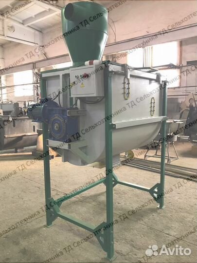 Смеситель шнековый горизонтальный