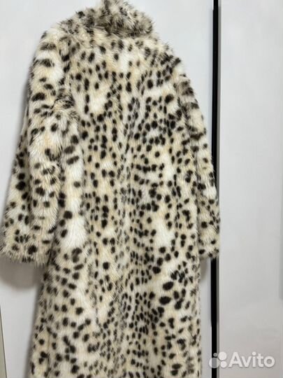 Искусственная шуба под рысь длинная