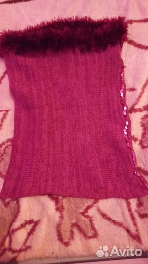 Шляпка и шарф женский, снуд и шарф новые