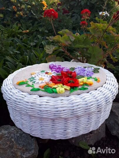 Шкатулка плетёная ручная работа