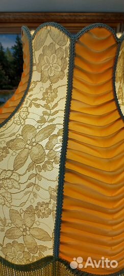 Антикварная настольная электричесская лампа