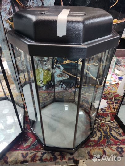 Новый аквариум 32 л. 8 гранник