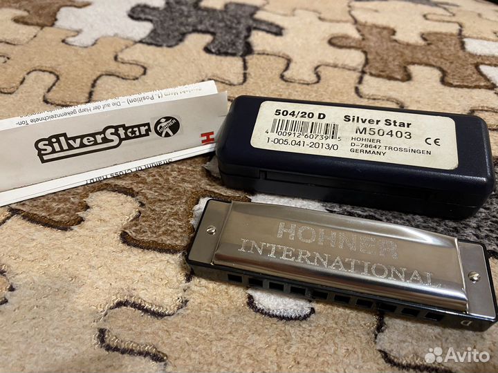 Губная гармошка Hohner Silver Star 504/20