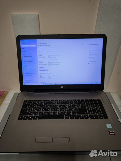 Ноутбук HP 17-x013ur corei7-6500u