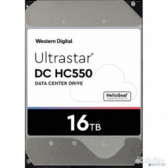 16Tb WD Ultrastar DC HC550 SATA 6Gb/s, 7200 rpm, 512mb buffer, 3.5