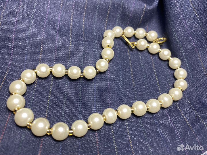 Колье чокер из жемчуга
