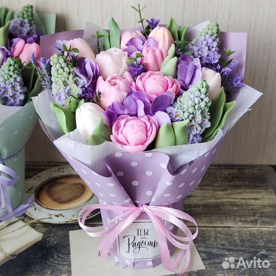 Букет из мыла, мыло ручной работы