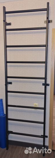 Шведская стенка с накладным турником