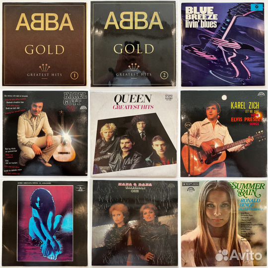 Виниловые пластинки в ассортименте