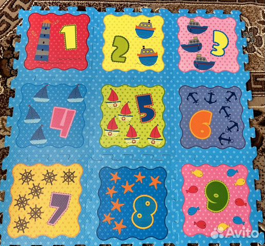 Коврик-пазл Яигрушка «Океан и цифры»