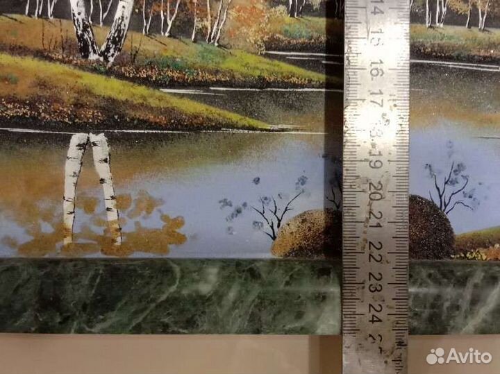 Картина (панно) из самоцветов